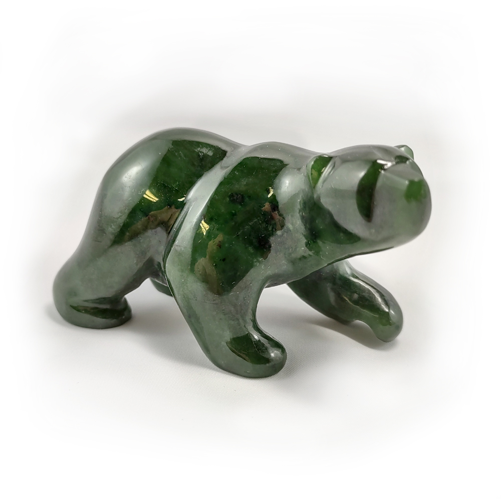 BC Jade Bear Standing - no fish - Cariboo Jade & Gift Shop