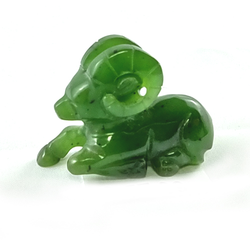 B.C. Jade Sitting Ram - Cariboo Jade & Gift Shop