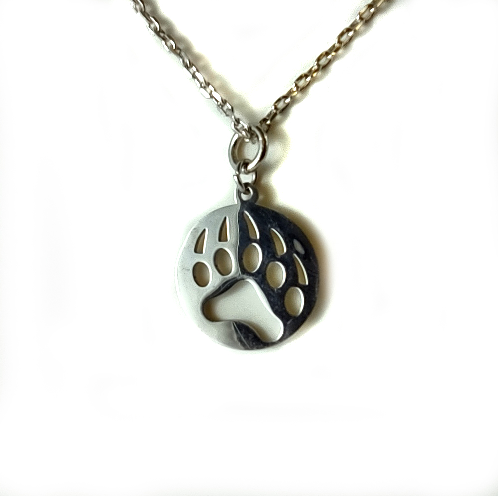 Stainless Steel Bear Paw Necklace Cariboo Jade Gift Shop stainless-steel-bear-paw-necklace-cariboo-jade-gift-shop